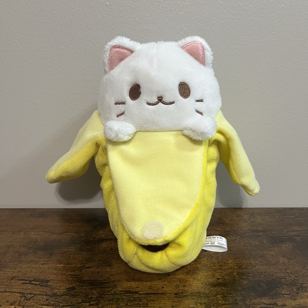 2017 Funko Bananya Crunchyroll Kitty Who Lives In A Banana 8" Bean Plush Kitten